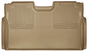 Ford F-150 Floor Mat - Rear - Husky Liners - WeatherBeater - Tan - 2015